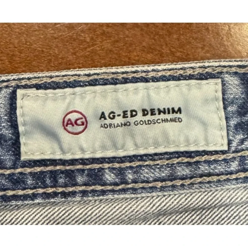 AG-ED Denim Adriano Goldschmied Matchbox Distressed Straight Jeans Mens Size 30